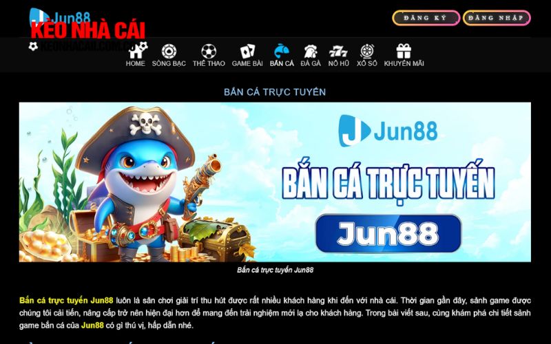 Game bắn cá tại Jun88 có gì đặc biệt?