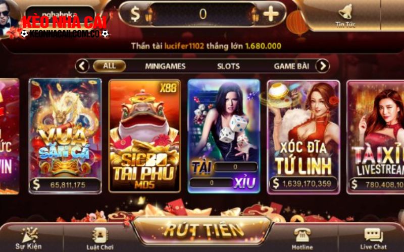 Tổng quan về sảnh game bài Sunwin